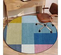 EYZO Tappeto Rotondo per Sedia a Rotelle, Tappeto Protettivo Salvapavimento, Tappetino per Sedia da Ufficio, Protezioni per Il Pavimento della Sedia Tappetino Antiscivolo Chairmat 140 cm