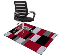 EYZO Tappeto Sedia Gaming Tappeto Sedia Ufficio Tappeto sotto Sedia Rotelle Tappeto Gaming Pavimento per Pavimenti in Legno Duro Tappetino Protettivo Tappeto in Tela per Sedie Chairmat 100 × 140 cm