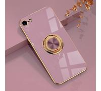 EYZUTAK Custodia per iPhone 7/8/SE 2020/SE 2022 5G/SE 3/SE 2,Custodia in Silicone TPU Sottile Sottile con Anello a 360 Gradi Cavalletto Magnetico Antiurto per la Copertura dell'auto-Viola