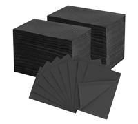 EZ Bavaglini Dentali Monouso 33cmx45cm - 250pezzi 3 Veli di Bavaglini Impermeabili per Tatuaggi per il Salone per Unghie, I Must del Tecnico Delle Ciglia per le Forniture per Tatuaggi (Nero)