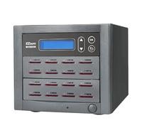 EZ DUPE Duplicatore MicroSD da 1 a 15 SD - Serie Leopardo 100MB/s - Copiatrice SD/MicroSD/TF Standalone, Clonatrice e Gomma per Scheda di Memoria Digitale Sicura (DM-FU3-8X15TCK)