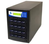EZ Dupe Duplicatore Xtreme SD e TF (MicroSD) da 1 a 15 - Secure Digital Flash Media SDXC SDHC Cloner Copier (35 MB/sec) con DOD Compliant Data Erase (EZDSDMSD15T)