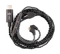 EZ EAR CCZ Melody Cavo IEM originale, nel cavo di aggiornamento del monitoraggio a orecchie TFZ Cavo auricolari per KBEAR KS1 KS2 Lark Robin CCZ Coffee Bean Warrior (con microfono, TYPE-C)