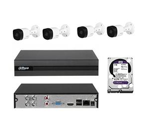 EZ-IP DAHUA CCTV KIT DVR 5MP Impermeabile Bullet Camera 2.8mm Obiettivo fisso fino a 20M IR - HAC-B2A51 - XVR1B04H