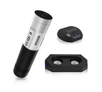 EZ Macchinetta Tatuaggi - Bluetooth Macchina per Tatuaggi con batteria da 1800mAh Wireless Rotary Tattoo Pen Machine Gun per Aghi per Cartucce Tatuaggio (P2MT Bianco Argento)