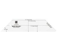 EZ Quilting Ez Quilt Small Ruler And Quilting Template Dimensions Bias-Righello Acrilico Trasparente, Taglia unica