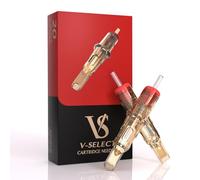 EZ TATTOO Aghi per Cartucce Tatuaggio - 20 pezzi #12 (11RM) Standard Curved/Round Magnum Cartucce di Aghi per Tatuaggi per la Fornitura di Macchine Rotanti per Tatuaggi - V SELECT