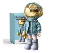 EZ4ENCE Statua astronauta scultura astronauta astronauta scultura in resina arte regali blu statuetta ornamento decorazione per la stanza da uomo, casa e artigianato accessori da scrivania decorazione