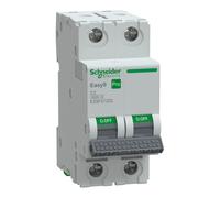EZ9F57202 Interruttore di sovracorrente 230/400VAC Nomina: 2A Poli: 2 per gui...