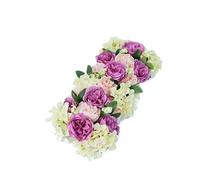 EZAGBPJK 52 cm di peonia artificiale, ortensia, decorazione for matrimonio, fiori da pavimento, parete, rose esterno, vetrina perfection(Rose pink)