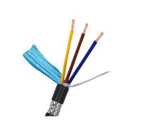 EZAGBPJK Cavo schermato RVVP Cavo audio in PVC con filo di rame schermato a 2/3/4/5 conduttori perfection(3 cores -5m,18AWG 0.75mm2)