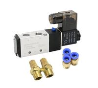 EZAGBPJK Elettrovalvola pneumatica elettrica a 5 vie, controllo a 2 posizioni, aria, gas, magnetica 4V210-08 perfection(PC 10mm Fittings,DC24)