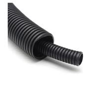 EZAGBPJK Tubo corrugato isolato in PP nero AD 7,5 mm ~ 34, tubo flessibile plastica, guaina protettiva resistente al calore perfection(AD25xID20mm close,10 Meters)
