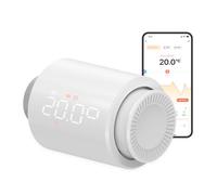 EZAIoT Termostato Wi-Fi per radiatore TRV702W | Senza gateway, controllo app programmabile, controllo vocale Alexa, compatibile con Tuya/Smart Life, risparmio energetico