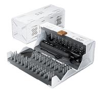 EZARC Cacciavite elettrico, 181 in 1, set di cacciaviti meccanici di precisione, 162 punte magnetiche CR-V, coppia a 3 marce, mini cacciavite a batteria ricaricabile per cellulare, orologio, bianco