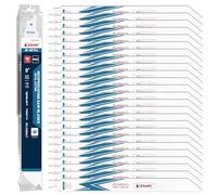 EZARC Confezione da 25 lame alternate bimetalliche in cobalto per taglio di metalli sottili, lame per sega a sciabola da 225mm 18TPI R922PT