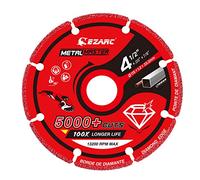 EZARC Disco da Taglio 115mm per Smerigliatrice Angolare, Disco Diamantato per Metallo e Ferro, Angoli e Tubi in Metallo