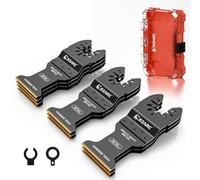 EZARC Lama al Carburo Multifunzione Accessori per Utensile Oscillante, Ideale per Materiale duro, Metallo Temprato, Chiodi, Bulloni e viti, 10 Pezzi