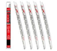 EZARC Lama per sega alternativa da 300mm, lame per potatura del legno con denti rettificati Fleam, 5 pezzi