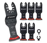 EZARC Lama per Sega Oscillante a Denti Giapponesi, 5 Lame Multiutensile Oscillanti con Bordo ad Arco Taglio Pulito per Legno, Plastica
