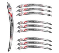 EZARC Lama sega reciprocante giapponese da 380mm, lama sega per potatura di legno con bordo ad arco da 6 TPI per potatura degli alberi, taglio del legno, 10 pezzi