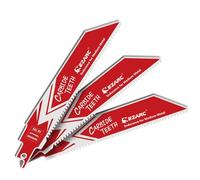 EZARC Lame per sega a sciabola in metallo duro 10 TPI, lama per metalli medi, ad alta precisione, denti in metallo duro, 150 mm/3 pezzi