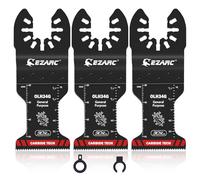 EZARC Lame per sega oscillanti al carburo, lame multiuso per uso generale a sgancio rapido per metallo, chiodi, legno, gesso, cartongesso e PVC, confezione da 3