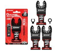 EZARC Obsidian Carbide Multitool - Lame per sega multiuso, accessori con sgancio rapido, per metallo, chiodi, legno, gesso, cartongesso e PVC, confezione da 3 (1)
