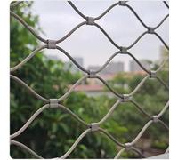 EZAYMSNY Griglia in acciaio inox, per topi di lepre, rete metallica per voliera, 100 cm di altezza, 5 m, maglia fine per balcone, giardino, recinto di vimini, protezione versatile (1 x 5 m)