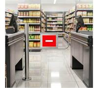 EZBHIZ Cancello d'ingresso pedonale Cancello a Battente Singolo in Metallo | dispositivo di ingresso e uscita in acciaio inossidabile cancello d'ingresso pedonale per Aree Ad Alto Traffico Right