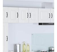 Ezbryzmatic Kalmar - Mobile da cucina in legno bianco puro, 30 x 31 x 40 cm, 1 sportello e 2 ripiani, adatto per stoviglie, armadio superiore adatto per dispensa e cucina, in look rustico