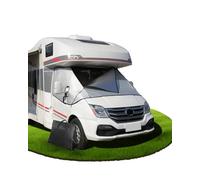 Ezcasch TELO TERMICO PARABREZZA ARGENTO CON ZIP ESTERNA PER FIAT Ducato Citroen Relay X250/290 PEUGEOT Boxer dal 2006 al 2024 Camper Camper Inverno con Borsa per il Trasporto