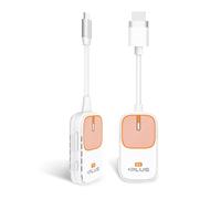 EZCast Pocket Plus - Ricevitore e trasmettitore wireless | Compatibile con USB-C e USB-A | Supporto Miracast e AirPlay | Funziona senza DP Alt Mode | Perfetto per riunioni, istruzione e