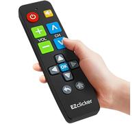 EZclicker Telecomando TV a Grandi Pulsanti per Tutti i Modelli Sony SOLO (Nero) Semplificato e Facile da Usare (2xAAA Batterie non Incluse)