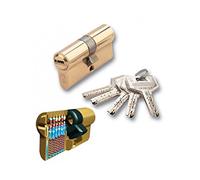 Ezcurra-M78162-Cilindretto per serratura, doppio ingresso D6N40/70 centrale ds15 cromato
