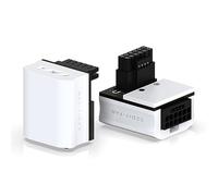 EZDIY-FAB 12VHPWR 12+4 Pin Angle Connector Power Adapter per Scheda Grafica serie RTX40,Supporta Uscita 600 W, Compatibile con RTX4090,4080,4070ti -90 Gradi STD Type-Bianco-1Pack