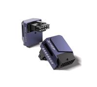 EZDIY-FAB Adattatore di Alimentazione per GPU Shield PCIe 5.1-Adattatore a 16Pin 12VHPWR/12V2x6 für 12+4pin RTX 3090Ti 4070Ti 4080 4090 GPU,Angolo Retto di 90 Gradi -Tipo STD,Viola,1Pack