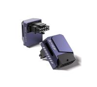 EZDIY-FAB Adattatore di Alimentazione per GPU Shield PCIe 5.1-Adattatore a 16Pin 12VHPWR/12V2x6 für 12+4pin RTX 3090Ti 4070Ti 4080 4090 GPU,Angolo Retto di 90 Gradi -Tipo RVS,Viola,1Pack