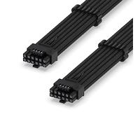 EZDIY-FAB Cavo a Manicotto 16AWG PCI-e 5.0 12VHPWR PSU,600W Cavo da 12+4 pin Maschio a 12+4 pin Maschio per RTX 3090Ti/4070Ti/4080/4090, 60cm/23.62in-Nero