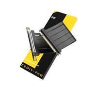 EZDIY-FAB Cavo riser PCIe 5.0 X16, 64 GB/s per RTX 50/RTX 40, GPU RX 9000/RX 7000, scheda di estensione PCIe, retrocompatibile con PCIe 4.0/3.0, supporto verticale per GPU, angolo retto, 30 cm, nero
