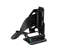 EZDIY-FAB Shield ARGB Supporto verticale per GPU con cavo riser PCIe 5.0, staffa verticale GPU Supporto RTX serie 50, angolo regolabile a 20 gradi, installazione magnetica e slot ventola