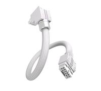 EZDIY-FAB UNIFAS ARGB - Cavo di prolunga GPU a 16 pin, 12 VHPWR, per RTX serie 40/50, 16 AWG 90° ad angolo retto 12 V-2 x 6 PCIe 5.1, cavo di prolunga PCIe 5.1, sincronizzazione RGB a 3 pin, design