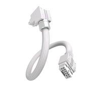 EZDIY-FAB UNIFAS ARGB Cavo di prolunga GPU a 16 pin 12VHPWR per RTX serie 40/50, 16AWG 90° ad angolo retto 12V-2x6 PCIe 5.1 cavo di prolunga PSU, sincronizzazione RGB 5 V a 3 pin, design con cavo