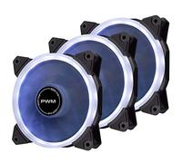 EZDIY-FAB Ventole ad Anello a LED da 120 mm,Ventilatore a LED Case per PC Case,CPU Cooler e Radiatori Bianco 4 Pin 3 Pack
