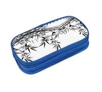 EZDLOWVBA Astuccio con stampa calligrafia cinese, per ragazzi e ragazze, grazioso astuccio con cerniera per studenti, astuccio per figlia, figlio, astuccio da scrivania, Blu, Taglia unica, Beauty Case