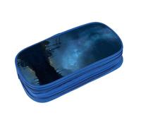EZDLOWVBA Astuccio con stampa cielo notturno per ragazzi e ragazze, grazioso astuccio con cerniera per studenti astuccio per figlia figlio astuccio da scrivania, Blu, taglia unica, Beauty Case