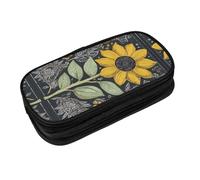 EZDLOWVBA Astuccio con stampa di girasoli e scritta "You are My Sunflower", per ragazzi e ragazze, grazioso astuccio con cerniera per studenti, astuccio per matite da scrivania per figlia e figlio,