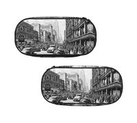 EZDLOWVBA Astuccio con stampa Love from New York, per ragazzi e ragazze, grazioso astuccio con cerniera, per studenti, astuccio per figlia, figlio, astuccio da scrivania, Nero , Taglia unica, Beauty