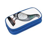 EZDLOWVBA Astuccio con stampa piccione per ragazzi e ragazze, grazioso astuccio con cerniera per studenti astuccio per figlia figlio astuccio da scrivania, Blu, Taglia unica, Beauty Case