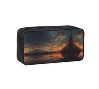 EZDLOWVBA Astuccio con stampa River and the Great Sky per ragazzi e ragazze, portapenne per la scuola secondaria per bambini e ragazze, astuccio per matite per ufficio e università